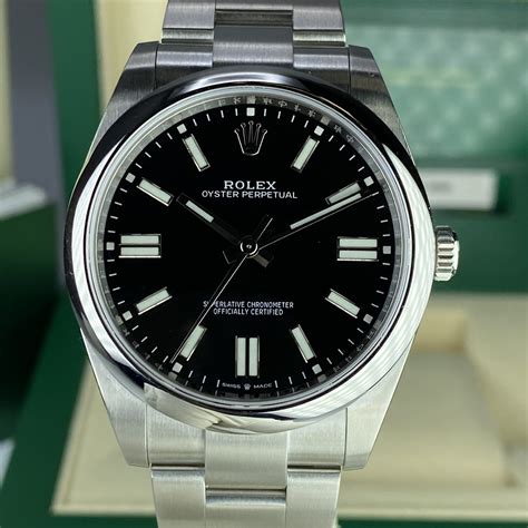 black oyster rolex|Rolex Oyster perpetual 41 black.